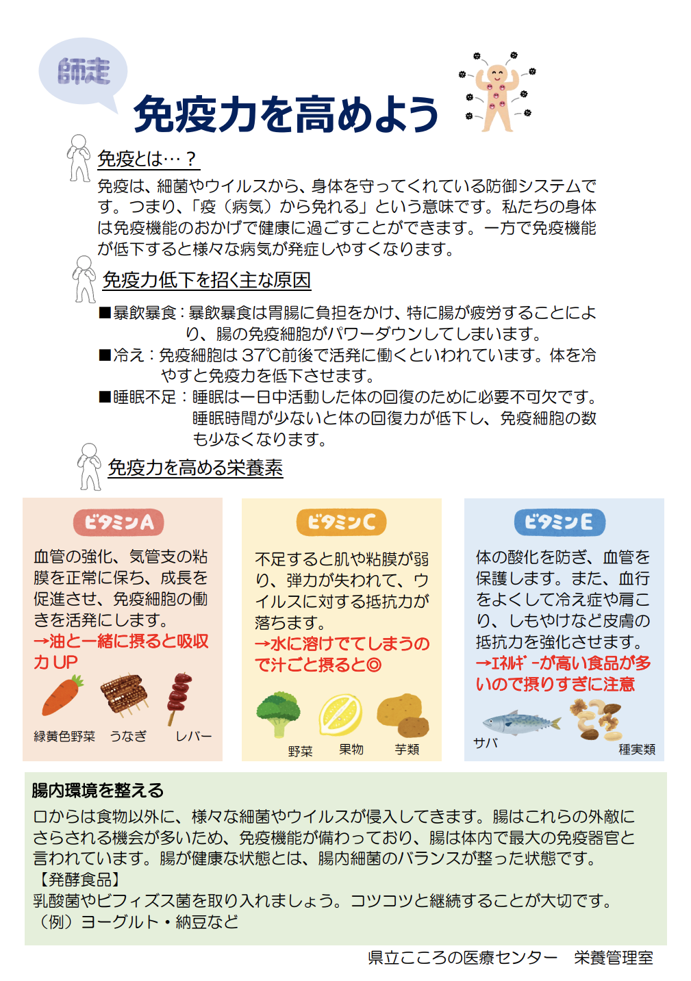 県立こころの医療センター 栄養管理室PDF 参照