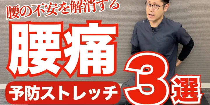毎日できる腰痛を予防する3つのストレッチ