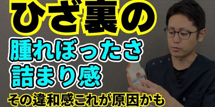 膝裏の腫れぼったさ、痛み、つまり感などの違和感の正体とは？その原因とストレッチ